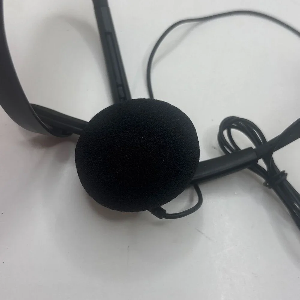 OEM Black Microsoft Xbox 360 Chat Headset X360 Wired Mono Inline Mic Controller